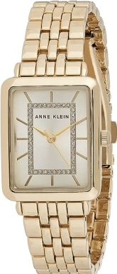 Часы Anne Klein Rectangular Metal 3760CHGB